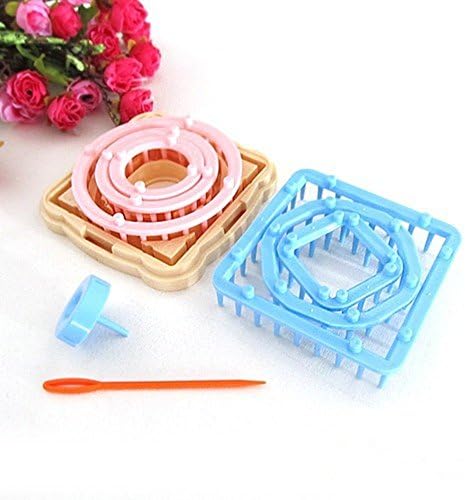1 Set 6 Sizes DIY Loom Knit Knitting Needle Tool Fluff Ball Tassels Flower Maker 9 Pcs