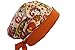Surgical Scrub Hat Cap Purple Orange Yellow Blue Pink Damask Pixie
