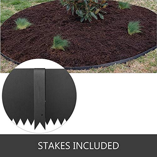 VEVOR Steel Landscape Edging 40 x 6 Inch，Steel Edging 4pcs，Steel Garden