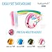 BuddyPhones Wave, Foldable Waterproof Bluetooth Headphones, SafeAudio Volume-Limiting Options 75/85/94dB, Works Wired or Wireless, for Toddlers to Young Adults by Onanoff (Unicorn)