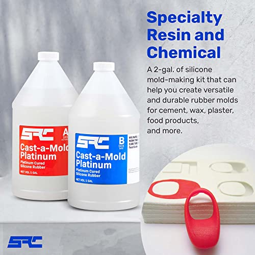 Specialty Resin & Chemical CastAMold Platinum (2Gallon Kit) Silicone Mold Making Kit Food