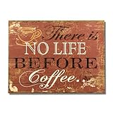 Adeco Decorative Wood Wall Hanging Sign Plaque 