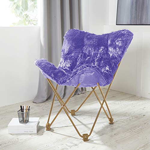 Urban Shop Mongolian Butterfly Chair, Lavender Pricepulse