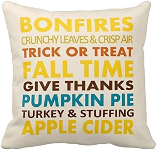 Pumpkin Spice Thanksgiving Pillow Case