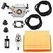Harbot Carburetor Air Fuel Filter Line Gasket Repower Maintenance Kit for STIHL SR320 SR340 SR380 SR400 SR420 BR320 BR340 BR380 BR400 BR420 Bush Cutter 42031200607 Blower
