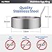 All Prime Stainless Steel Egg Rings 4 Pack - Includes Free Egg Separator ($7 Value)- Stainless Steel Egg Shaper –Easy Clean (Dishwasher) Cooking Rings – 3-inch Egg Rings – Egg Rings for Frying Eggs