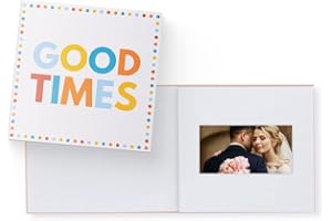 Heirloom Video Book - 5" HD Screen for Custom Memory Gift - Wedding Birthday Christmas Anniversary - 20 Min Video Photo Keepsake - USB Rechargeable - Good Times