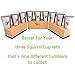 Better For Your - Kids Small Stainless Steel Cups Double Wall Tumbler 8oz-250ml, BPA Free, Set of 3 - Juggling Squirrel and Numbers 1-2-3, Dishwasher Safe