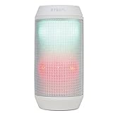 Bluetooth Speaker, Autvivid Mini Portable Bluetooth Wireless Speaker Colorful LED Light Subwoofer HIFI Speaker Support USB TF Card (White)