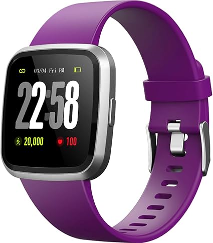 H4 Fitness Health 2in1 Smart Watch for Men Women Smartwatch with All-Day Heart Rate Monitor Activitity Tracker Waterproof Bluetooth Running Sports ...