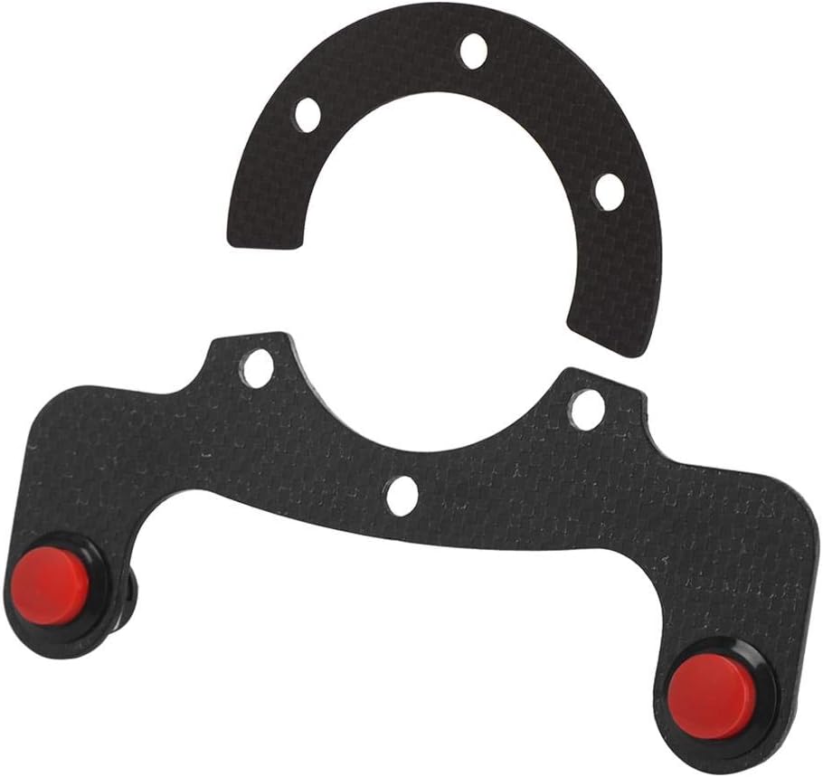 Steering Wheel Horn Button,Carbon Fiber External Horn Button Kits for MOMO/OMP/Nardi/Sparco 6