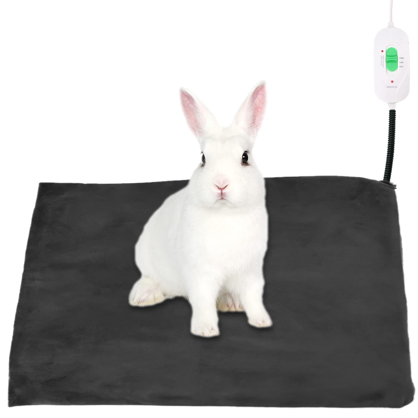 Hileyu Pet Heating Pad Waterproof Dog Electric Blanket Heated Cat Beds for Indoor Cats with Durable Anti-bite Tube for Cats and Dogs Puppy Hamster Rabbit Guinea Pig,45x45cm