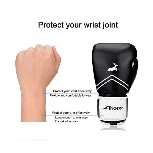 Trideer Pro Grade Boxing Gloves for Men & Women Kickboxing Training