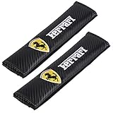 Auto Seat Belt Cover Shoulder Pad Cushion (2 Pcs) fits All Type of car and car Seats Seat Belt Pads (Ferrari)