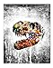 PrintPros Dinosaur Graffiti Wall Art Prints - Set Three Unframed Photos (Grey)