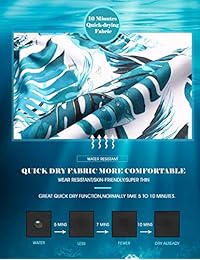 Bañador para hombre estampado floral con forro de malla, estilo retro, elástico, secado rápido