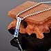 HooAMI Stainless Steel Only Love Perfume Bottle Urn Pendant Necklace - Memorial Ash Keepsake - Cremation Jewelry Blue