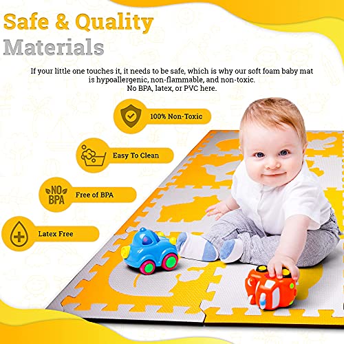 Chick And Duck Baby Foam Puzzle Play MatLarge Thick Padded