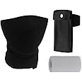 Master Online Unisex Hatake Kakashi Black Mask Veil and Ninja Kunai Bag Black Cosplay Costume Accessories, Medium/Large