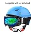 OutdoorMaster Kids Ski Goggles - Helmet Compatible Snow Goggles for Boys & Girls with 100% UV Protection