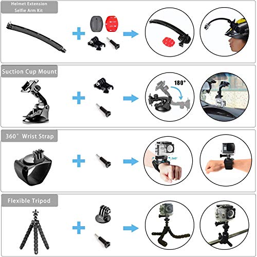Followsun-52-in-1-Accesorios-para-Gopro-Accesorios-para-Cmara-de-Accin-GoPro-Hero-2019Hero-8-7-6-5-4-Session-3-3-2-1-DJI-OSMO-Pocket-AKASO-Campark-APEMAN-Crosstour-Sjcam-Yi-Victure