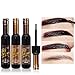 Shouhengda Tattoo Eyebrow Gel Peel Off Natural Eyebrow Long-Lasting Waterproof Tint Dye Cream (A3-Dark Grey)