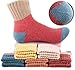 Yshare Women's Super Thick Crew Soft Wool Winter Comfortable Warm Socks (Pack of 5), One Size (5-9), Multicolor