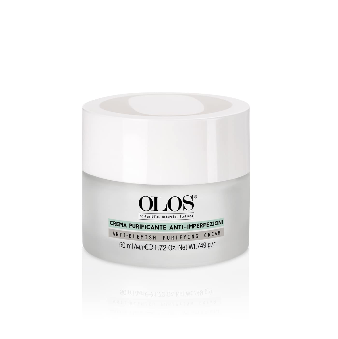 Olos Anti-Blemish Purifying Cream, 1.7 oz - Anti Aging Face Cream, Blackhead Remover - Acne Treatment Enriched with Vitamin E, Aloe - Non-comedogenic