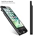 [Upgraded] iPhone 8/7 Battery Case,Emishine 3000mAh Ultra Slim External Battery Case for iPhone 8/7 / 6 / 6S, Portable Charging Case Charged by Lightning Cable (Black-4.7