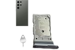 YUZHIYONG Galaxy S23 Ultra Dual SIM Card Tray Holder Slot Replacement Parts for Samsung Galaxy S23 Ultra 5G+Eject Pin (S23 Ultra/Green)