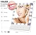 Makeup Mirror with Lights , LED Lighted Movable Vanity Mirror Bright LED Magnification Large Screen Touch Dimmable (White)