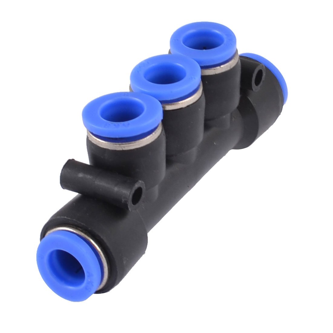 sourcingmap 8mm 5 Way Splitter Push in Connector Pneumatic Fittings Black