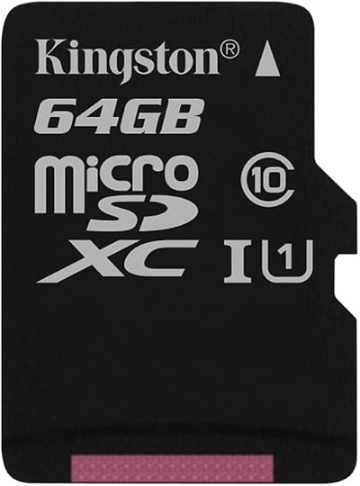 Kingston 64GB Micro SDXC UHS-I Class 10 Flash Memory Card Black SDC10G2/64GBSP