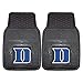 FANMATS 12097 Duke Blue Devils 2-Piece Heavy Duty Vinyl Car Mat Set, Front Row Floor Mats, All Weather Protection, Universal Fit, Deep Resevoir Design
