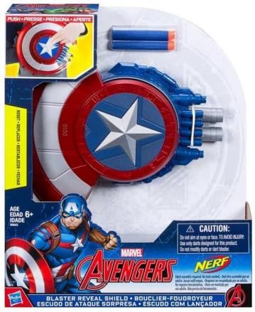 Marvel Avengers Nerf Avengers Captain America Blaster Reveal Shield