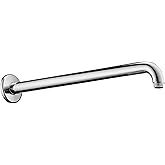 hansgrohe Installation 16-inch Modern Rain Shower Showerarm in Chrome, for Wall Mount Showerhead, 27413001