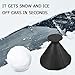 Magic Ice Scraper - Car Windshield Snow Removal Wiper - Snow Removal Funnel Tool - Cone-Shaped Windshield Ice Shovel -Snow Remover Deicer - Round Deicing Scraping Tool