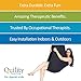 Quility Indoor Therapy Swing for Kids with Special Needs | Lycra Snuggle Swing | Cuddle Hammock for Children with Autism, ADHD, Aspergers | Ideal for Sensory Integration (Up to 165lbs, Dark Blue)