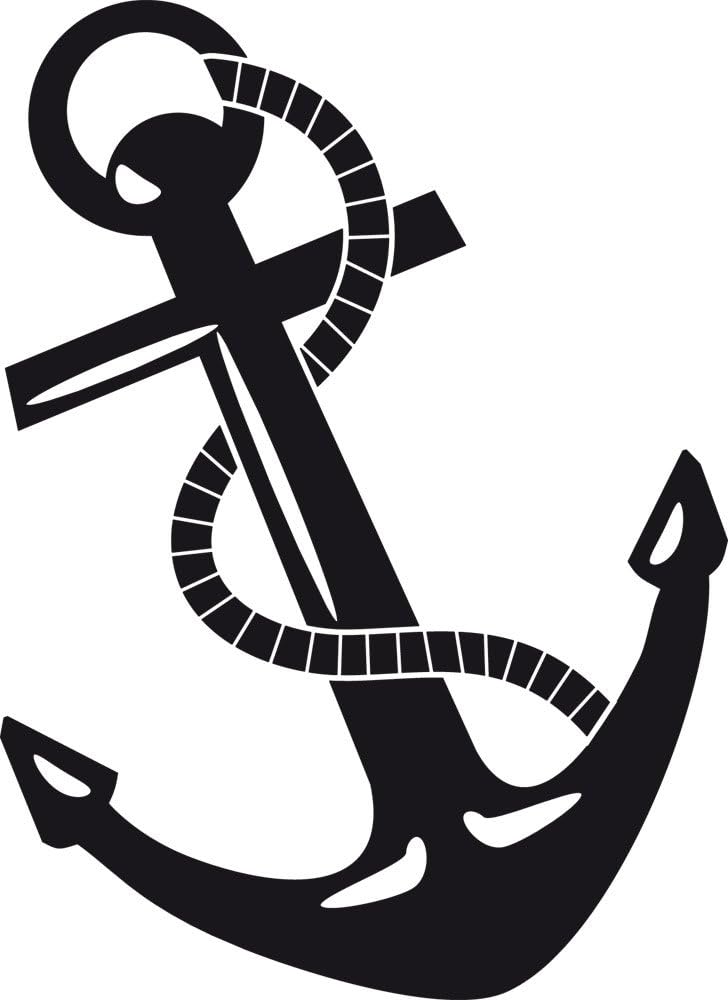 GRAZDesign Wandtattoo Anker maritim Badezimmer-Aufkleber für Fliesen