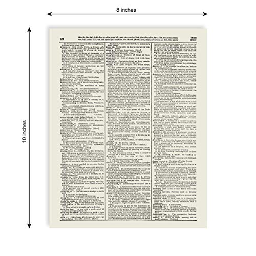 Blue Octopus Upcycled Vintage Dictionary Art Print 8x10