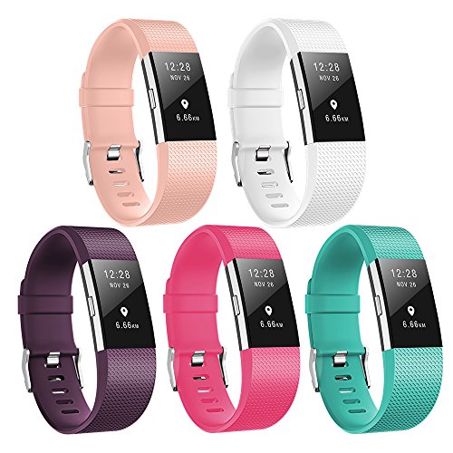 For Fitbit Charge 2 Bands, TreasureMax Latest Replacement Accessory Sport Bands Strap for Charge 2 HR Fitness Wristband/ Fitbit Charge 2
