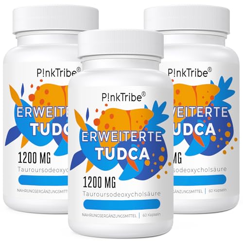 TUDCA Supplement 1200mg pro Portion, 180 Kapseln, Ultra Strength Tauroursodeoxycholic Acid, Erstklassige Qualität