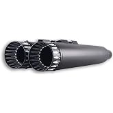 SHARKROAD 4&rdquo; Black Slip On Mufflers Exhaust Pipe for Harley Touring 2017-2023 Road King, Steet Glide,Road Glide,Electra Glide Baggers,Triple Steps Mufflers, 08BB