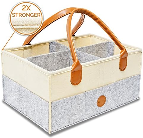 Baby Diaper Caddy Organizer Storage Caddy | Diaper Caddy Organizer - Large, Sturdy, Unisex and Versatile Design Diaper Organizer - Baby Caddy Organizer by Zapadda