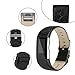 iGK for Fitbit Charge 2 Bands, Genuine Leather Replacement Bands for Fitbit Charge 2 Weave Black