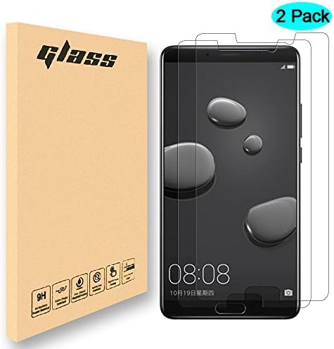 JOSHENYP for Huawei Mate 10 Screen Protector,[2-PACK] 0.3mm Ultra Thin 2.5D Round Edge HD Clear Tempered Glass Screen Protector Film for Huawei Mate 10