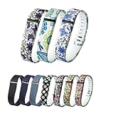 Greeninsync New Laser Colors Replacement Bands for Fitbit FLEX (Large / Small Optional)