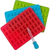 Candy Silicone Molds & Ice Cube Trays, 3 Pack Gumdrop Jelly Molds, Chocolate Molds, Gummy Bear Candy Molds - Bear