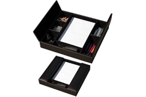 Dacasso Conference Room Organizer, Black 17.625L x 17W x 4H in