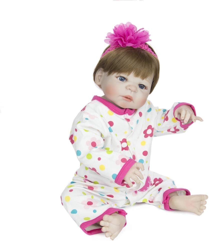 Prezzo ZBYY Simulazione Silicone 22 Pollici 57cm Realistico Ragazzo Ragazza Bambina Giocattolo Gemello(Girl) Offerte